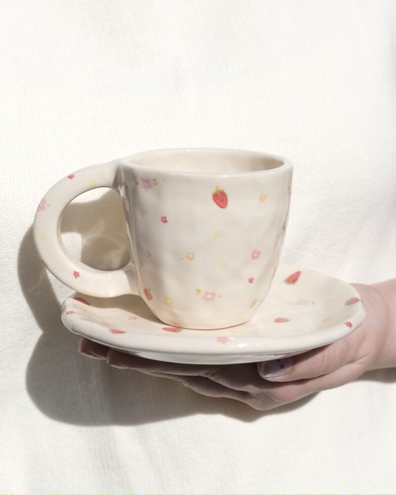 Espresso Set with Strawberries
