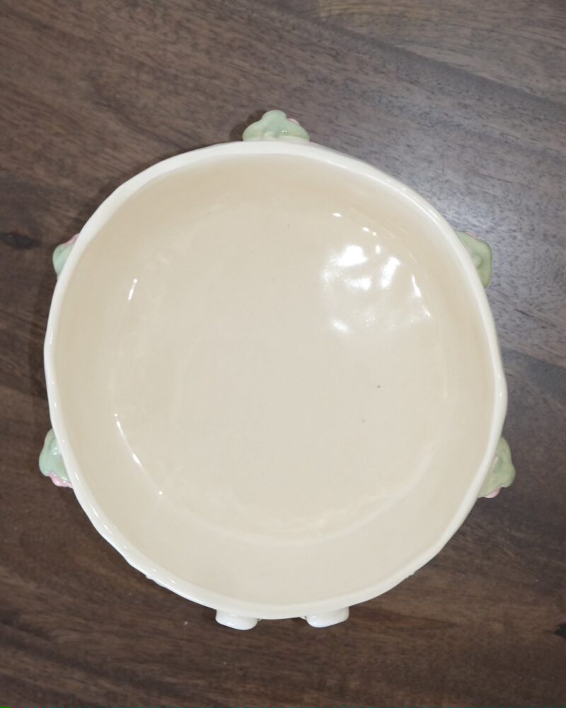 Bowl with Swans and Rasberries - Image 4