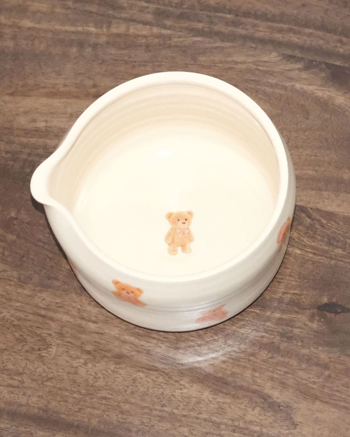 Matcha Bowl with Pink Bears - Image 3