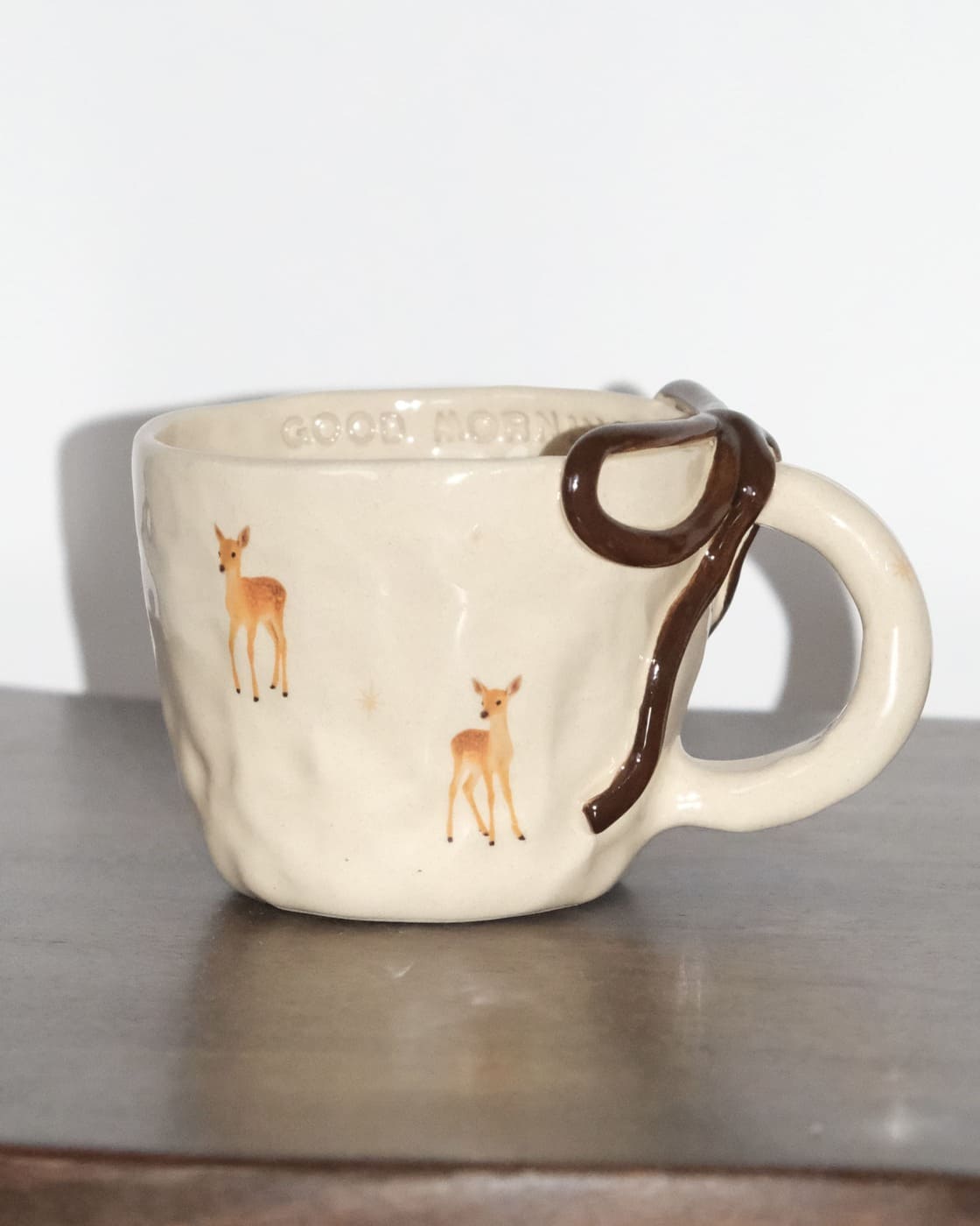 Ribbon Mug with Deers "Good Morning" - Image 4