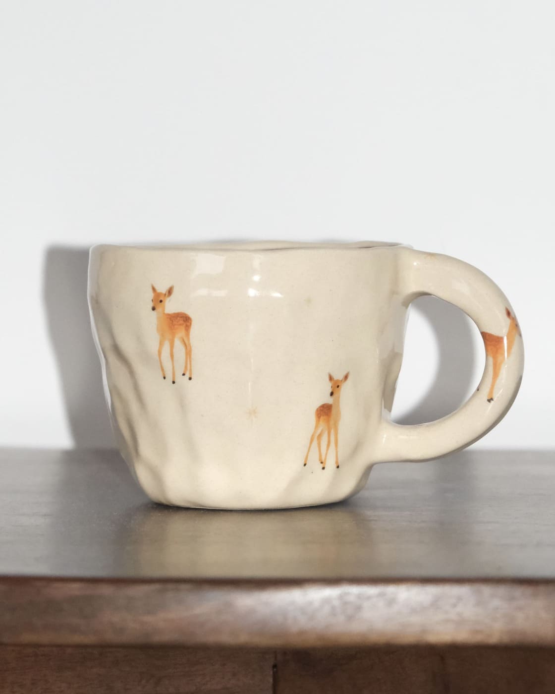 Mug with Deers "Powered by Hot Cocoa" - Image 2