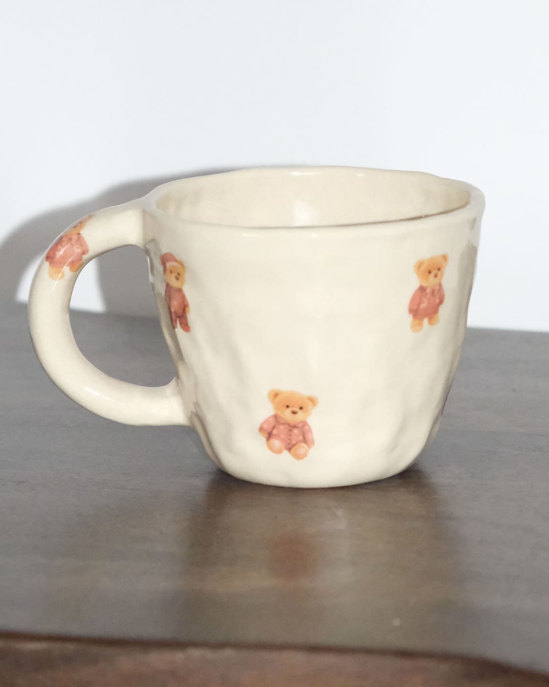 Mug with Red Bears"Too cold to care" - Image 3