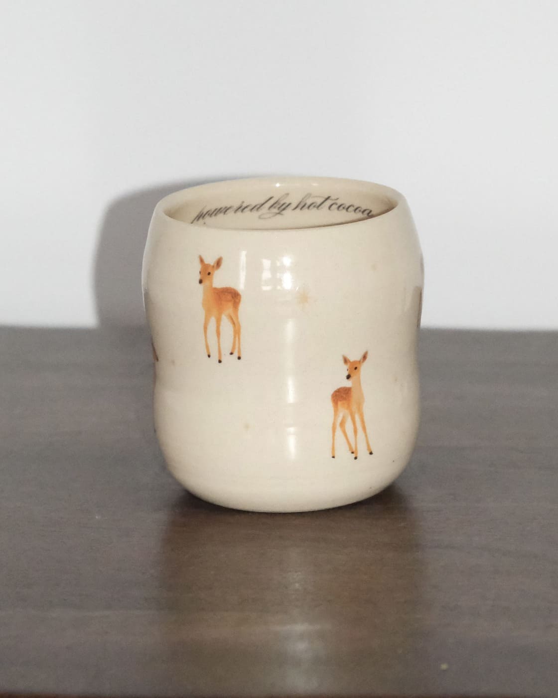 Cup with Deers "Powered by Hot Cocoa" - Image 5