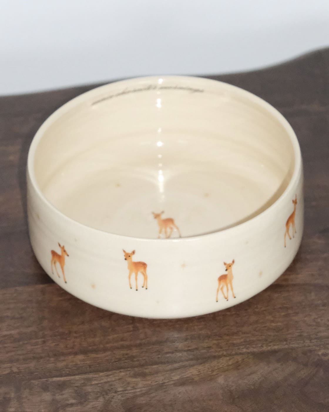 OUTLET! Big Bowl with Deers 1 - Image 5