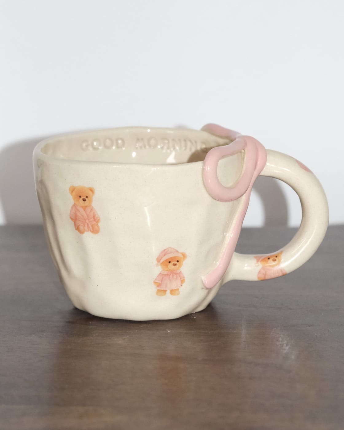 Kubek z Kokardką i Misiami "Good Morning" - obrazek 2