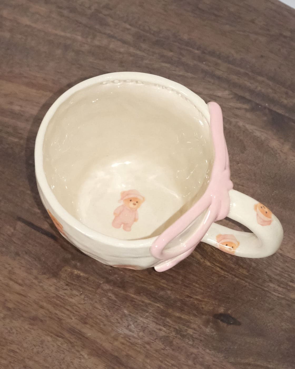 Kubek z Kokardką i Misiami "Good Morning" - obrazek 4