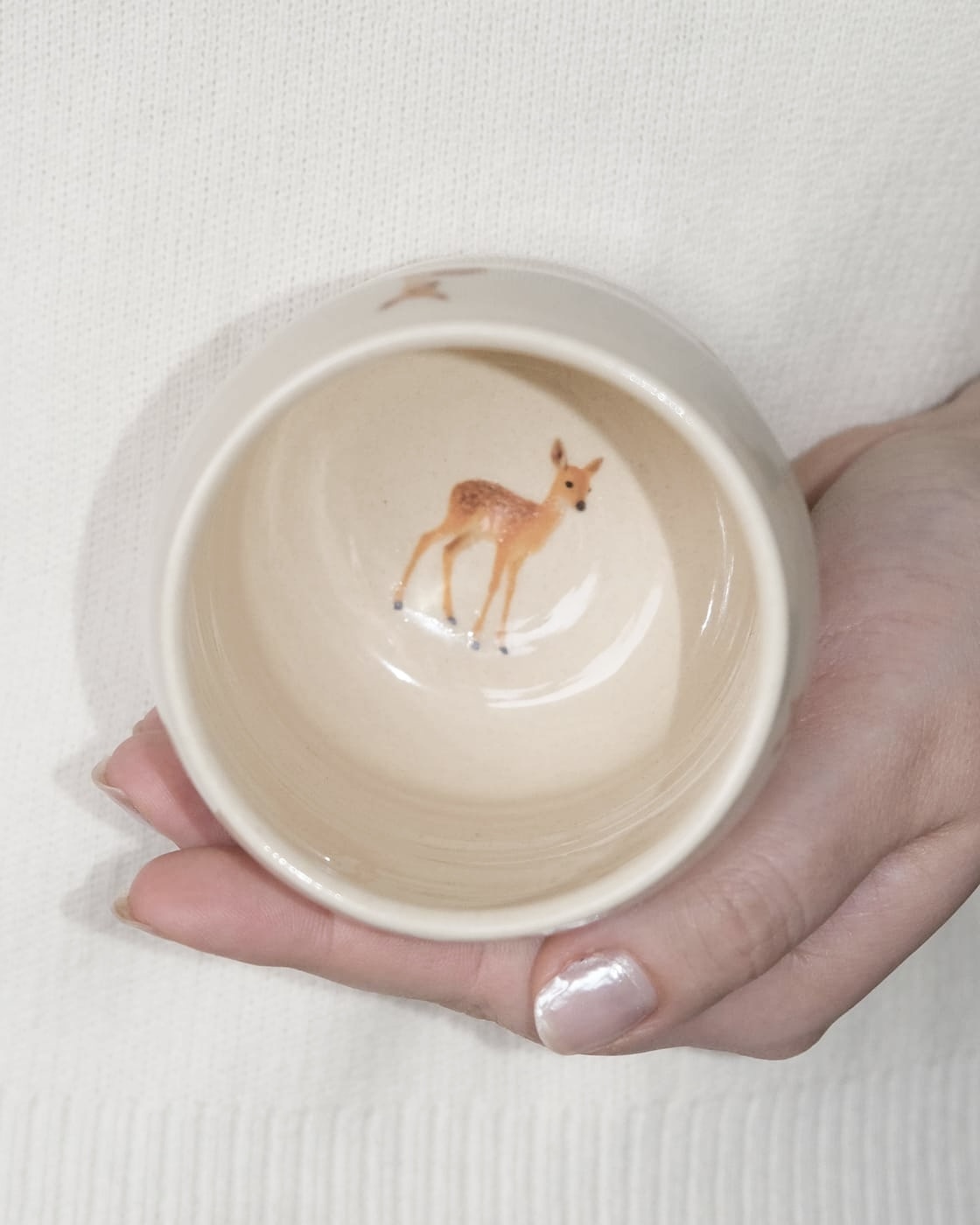 Cup with Deers "Powered by Hot Cocoa" - Image 2