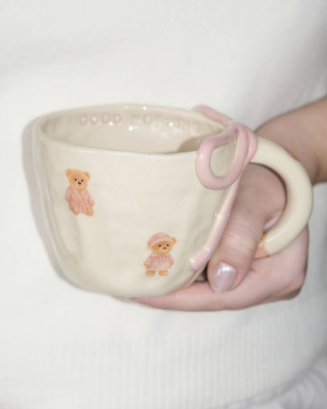 Kubek z Kokardką i Misiami "Good Morning"