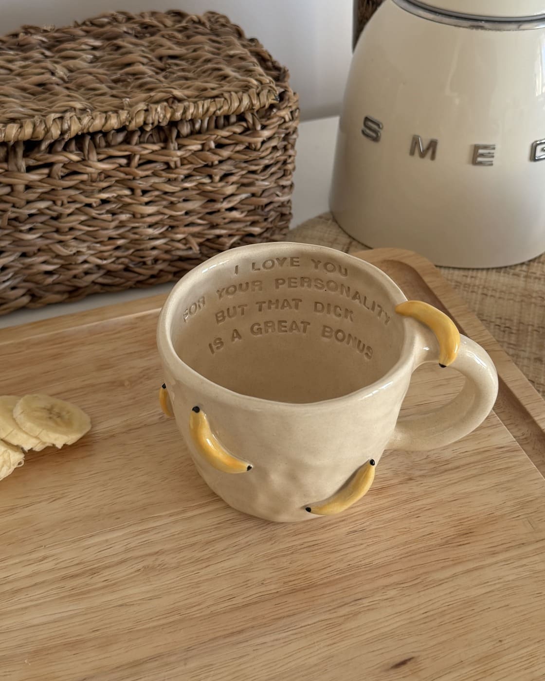 Kubek w Banany "I love you for..." - obrazek 2