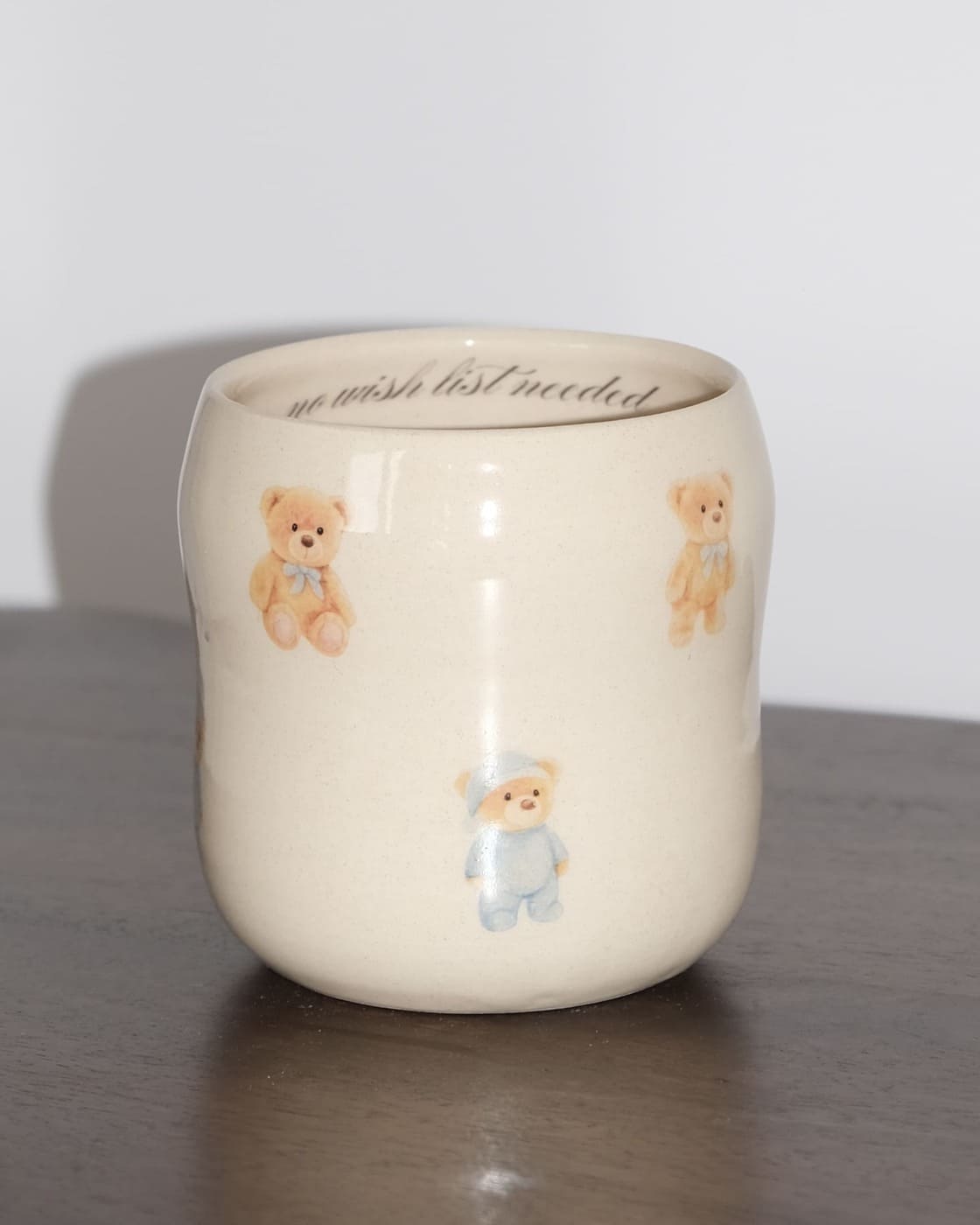 Kubeczek w Niebieskie Misie "No Wishlist Needed"