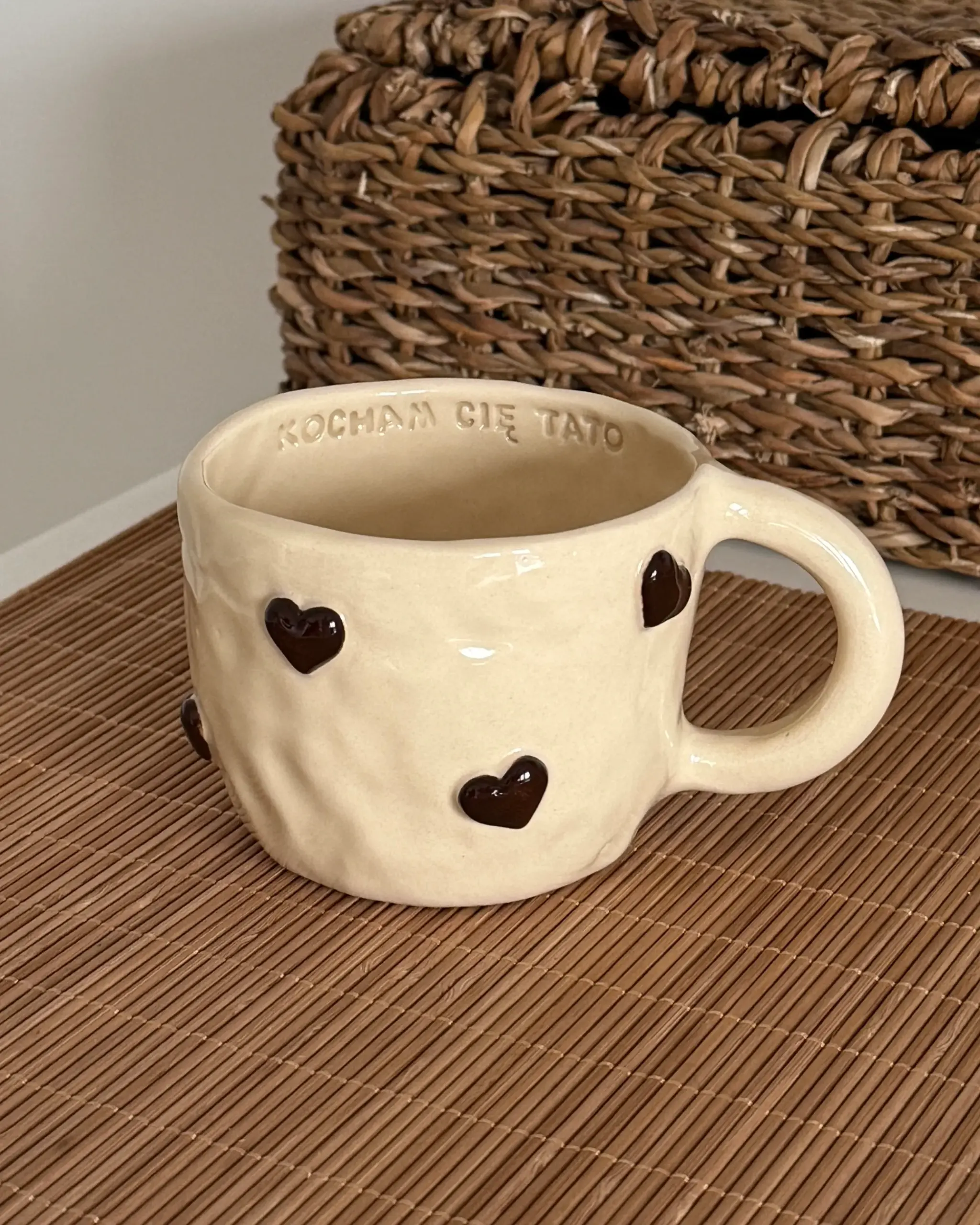 Kubek w Serduszka "Kocham Cię Tato"