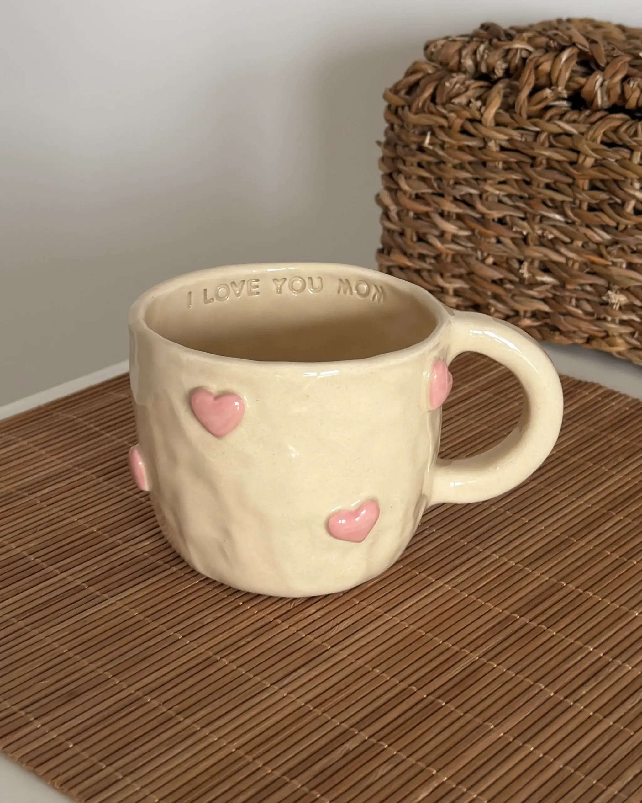 OUTLET! Kubek w Serduszka "I Love You Mom"