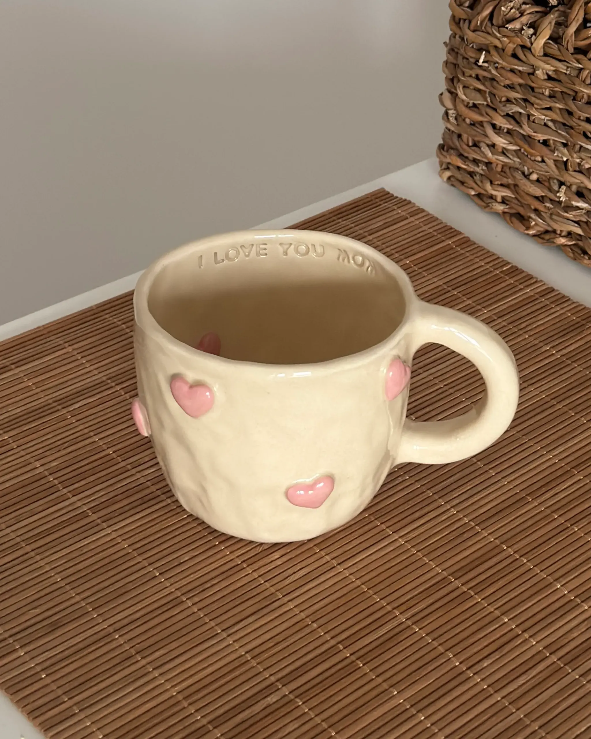 OUTLET! Kubek w Serduszka "I Love You Mom" - obrazek 2