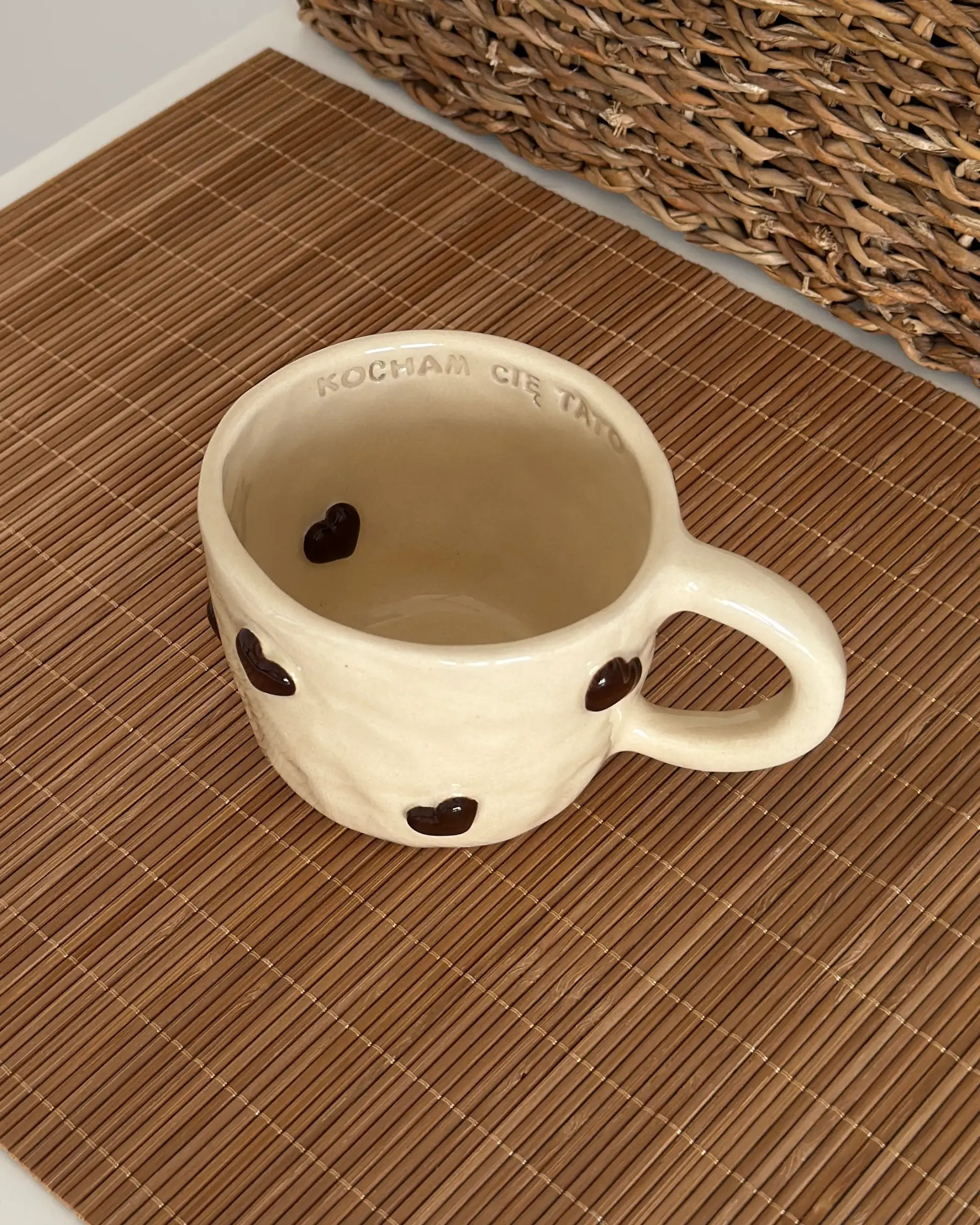 OUTLET! Kubek w Serca "Kocham Cię Tato" - owalny - obrazek 2