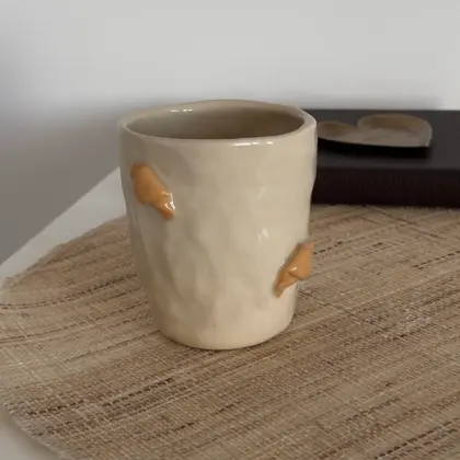 OUTLET! Owalny Kubeczek w Croissanty - bez uchwytu 260-300ml